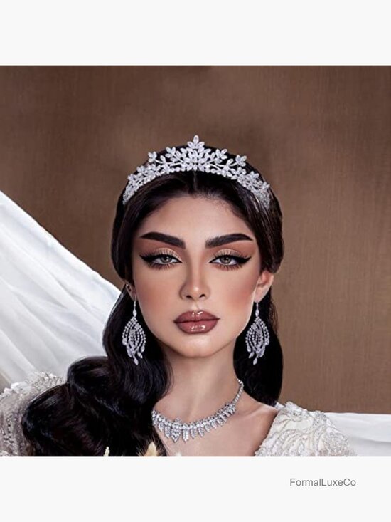 Handmade Cubic Zirconia Princess Tiara Wedding Crown Headpiece main image 3